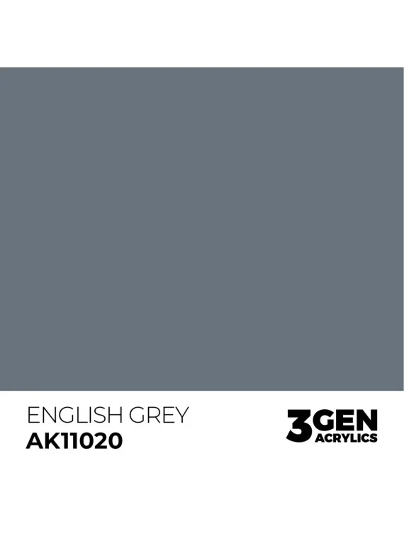 English Grey 3 Gen 17 ml (AK11020) de AK Interactive en 3rd Gen | La Cueva Roja