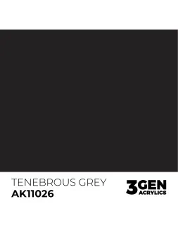 Tenebrous Grey 3 Gen 17 ml (AK11026) de AK Interactive en 3rd Gen | La Cueva Roja