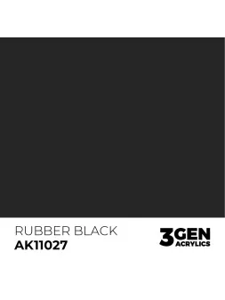 Rubber Black 3 Gen 17 ml (AK11027) de AK Interactive en 3rd Gen | La Cueva Roja