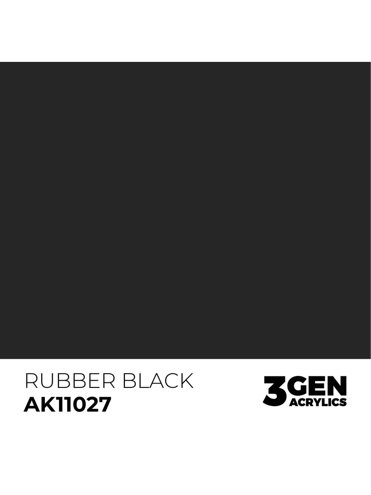 Rubber Black 3 Gen 17 ml (AK11027) de AK Interactive en 3rd Gen | La Cueva Roja