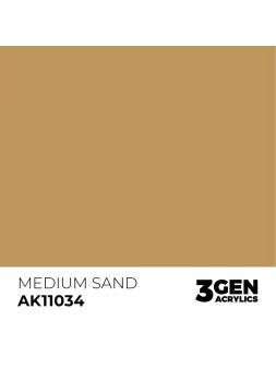 Medium Sand 3 Gen 17 ml (AK11034) de AK Interactive en 3rd Gen | La Cueva Roja
