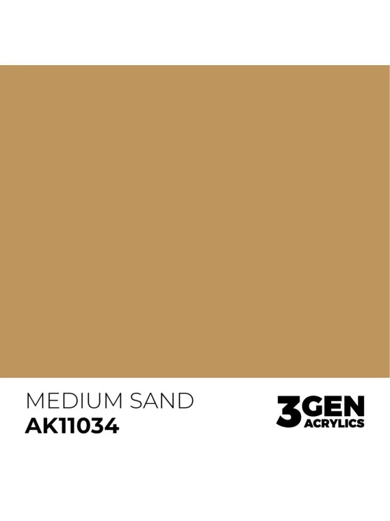 Medium Sand 3 Gen 17 ml (AK11034) de AK Interactive en 3rd Gen | La Cueva Roja