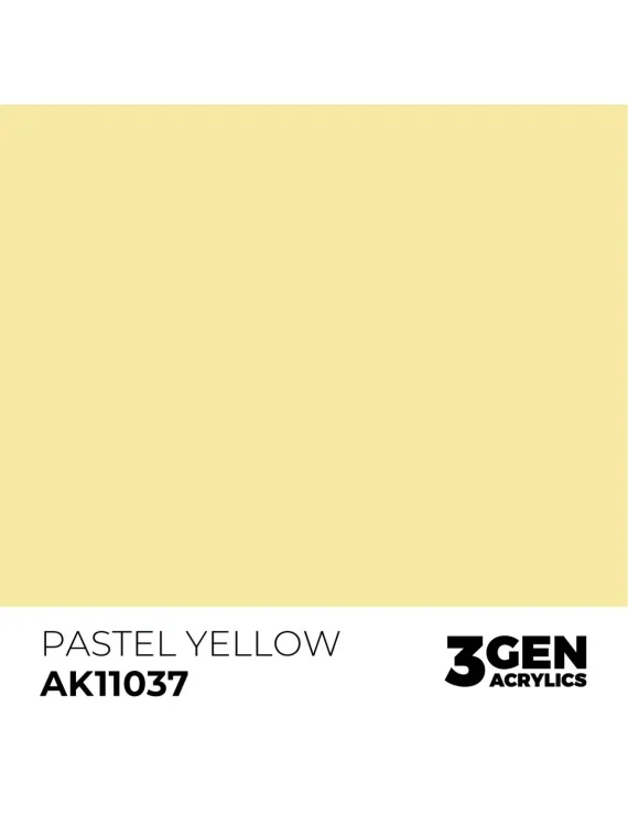 Yellow Pastel 3 Gen 17 ml (AK11037) de AK Interactive en 3rd Gen | La Cueva Roja