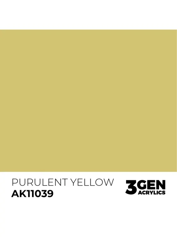 Purulent Yellow 3 Gen 17 ml (AK11039) de AK Interactive en 3rd Gen | La Cueva Roja