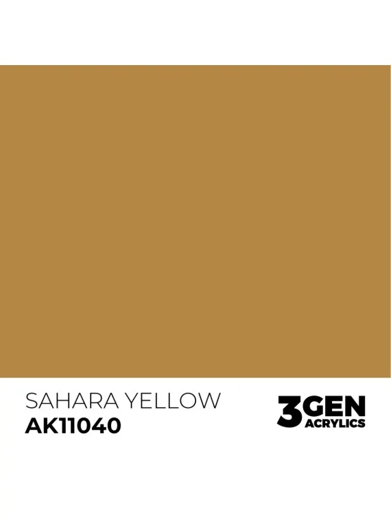 Sahara Yellow 3 Gen 17 ml (AK11040) de AK Interactive en 3rd Gen | La Cueva Roja