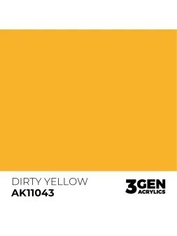 Dirty Yellow 3 Gen 17 ml (AK11043) de AK Interactive en 3rd Gen | La Cueva Roja