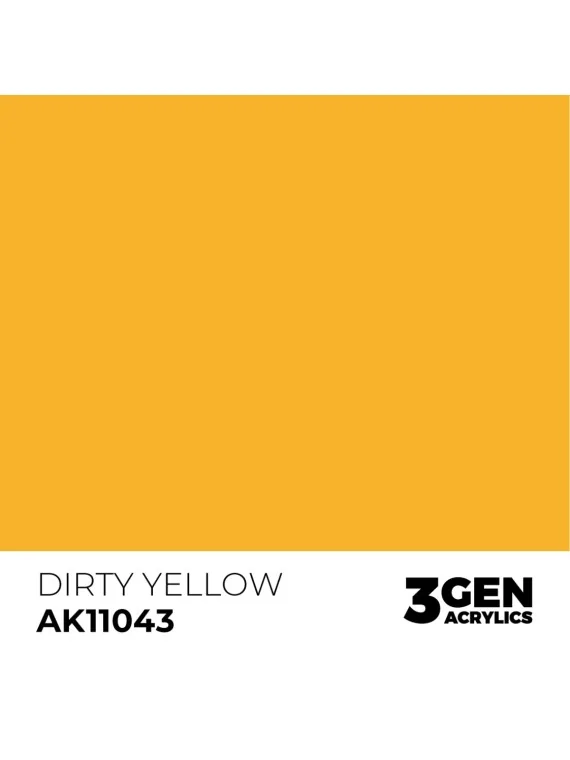 Dirty Yellow 3 Gen 17 ml (AK11043) de AK Interactive en 3rd Gen | La Cueva Roja