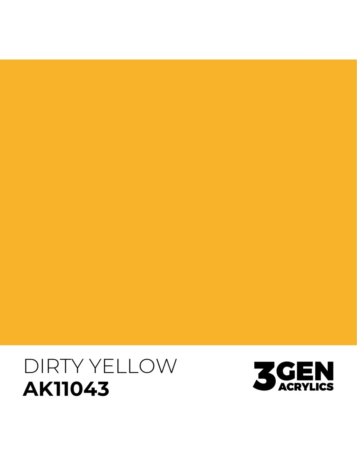 Dirty Yellow 3 Gen 17 ml (AK11043) de AK Interactive en 3rd Gen | La Cueva Roja