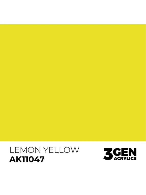 Lemon Yellow 3 Gen 17 ml (AK11047) de AK Interactive en 3rd Gen | La Cueva Roja