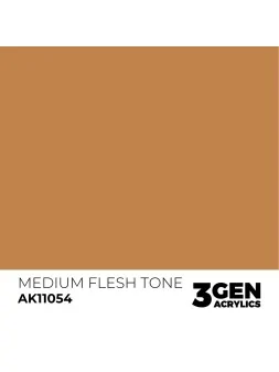 Medium Flesh Tone 3 Gen 17 ml (AK11054) de AK Interactive en 3rd Gen | La Cueva Roja