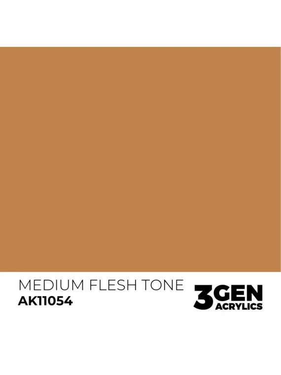 Medium Flesh Tone 3 Gen 17 ml (AK11054) de AK Interactive en 3rd Gen | La Cueva Roja