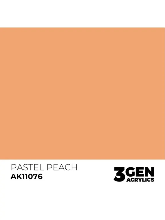 Pastel Peach 3 Gen 17 ml (AK11076) de AK Interactive en 3rd Gen | La Cueva Roja