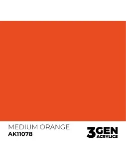 Medium Orange 3 Gen 17 ml (AK11078) de AK Interactive en 3rd Gen | La Cueva Roja