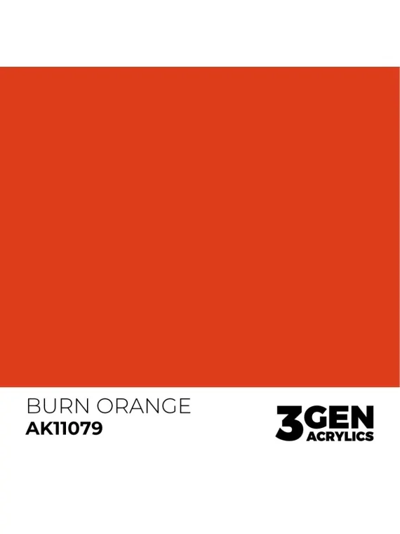 Burn Orange 3 Gen 17 ml (AK11079) de AK Interactive en 3rd Gen | La Cueva Roja