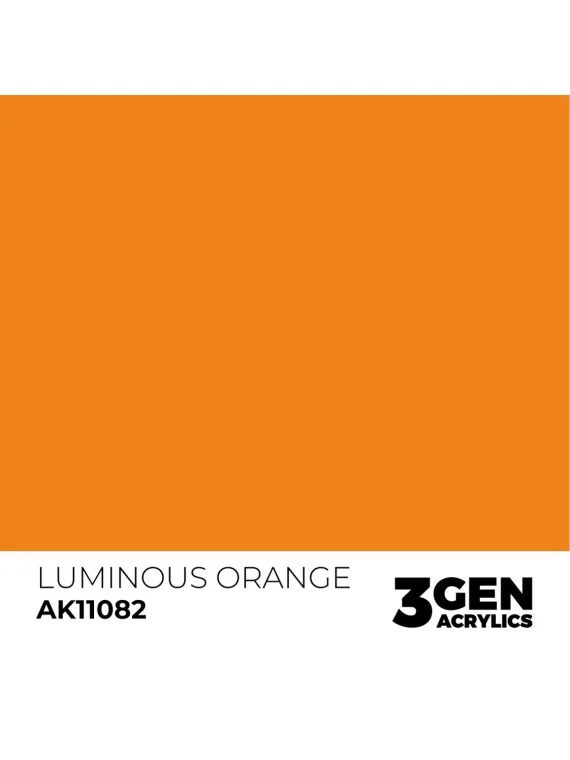 Luminous Orange 3 Gen 17 ml (AK11082) de AK Interactive en 3rd Gen | La Cueva Roja