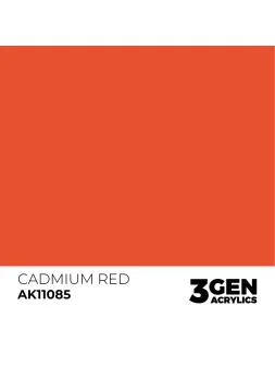 Cadmium Red 3 Gen 17 ml (AK11085) de AK Interactive en 3rd Gen | La Cueva Roja