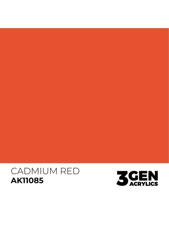 Cadmium Red 3 Gen 17 ml (AK11085) de AK Interactive en 3rd Gen | La Cueva Roja