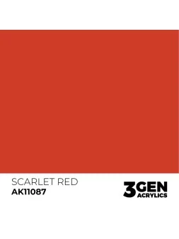Scarlet Red 3 Gen 17 ml (AK11087) de AK Interactive en 3rd Gen | La Cueva Roja