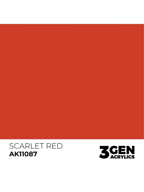 Scarlet Red 3 Gen 17 ml (AK11087) de AK Interactive en 3rd Gen | La Cueva Roja