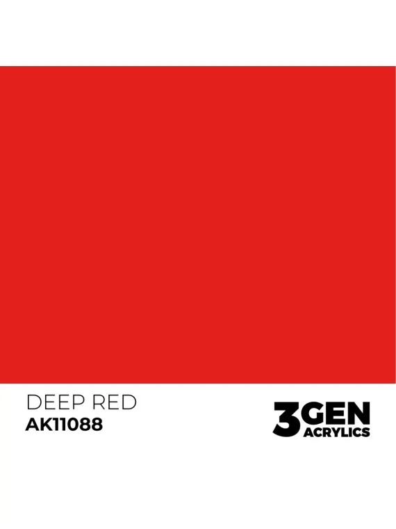 Deep Red Intense 3 Gen 17 ml (AK11088) de AK Interactive en 3rd Gen | La Cueva Roja
