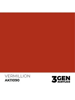 Vermillion 3 Gen 17 ml (AK11090) de AK Interactive en 3rd Gen | La Cueva Roja