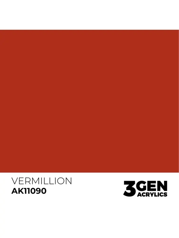 Vermillion 3 Gen 17 ml (AK11090) de AK Interactive en 3rd Gen | La Cueva Roja