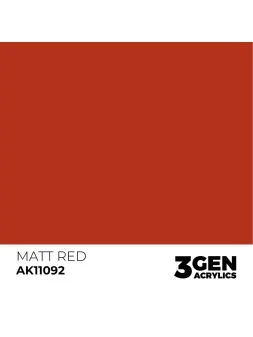 Matt Red 3 Gen 17 ml (AK11092) de AK Interactive en 3rd Gen | La Cueva Roja