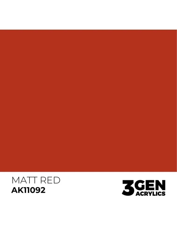 Matt Red 3 Gen 17 ml (AK11092) de AK Interactive en 3rd Gen | La Cueva Roja
