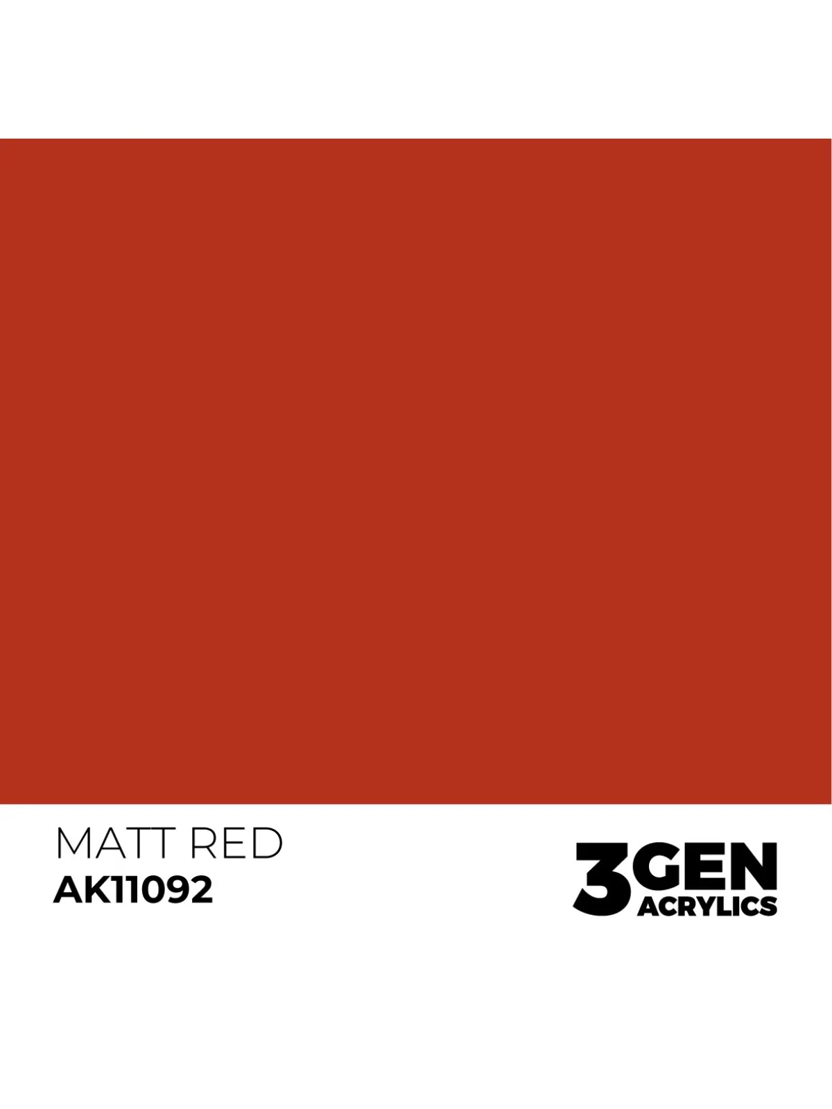 Matt Red 3 Gen 17 ml (AK11092) de AK Interactive en 3rd Gen | La Cueva Roja