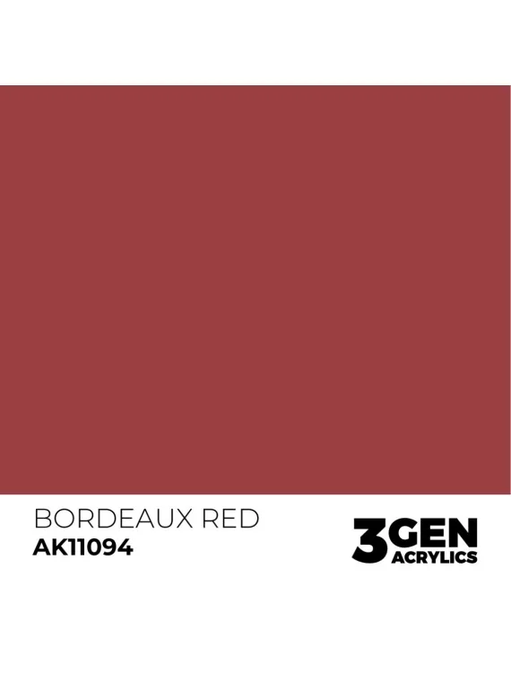 Bordeaux Red 3 Gen 17 ml (AK11094) de AK Interactive en 3rd Gen | La Cueva Roja