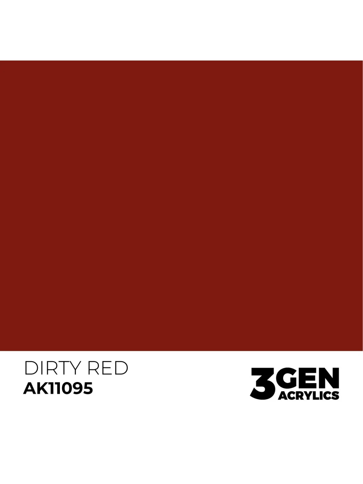 Dirty Red 3 Gen 17 ml (AK11095) de AK Interactive en 3rd Gen | La Cueva Roja