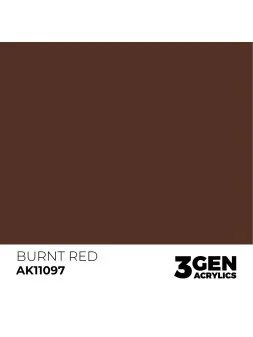 Burnt Red 3 Gen 17 ml (AK11097) de AK Interactive en 3rd Gen | La Cueva Roja