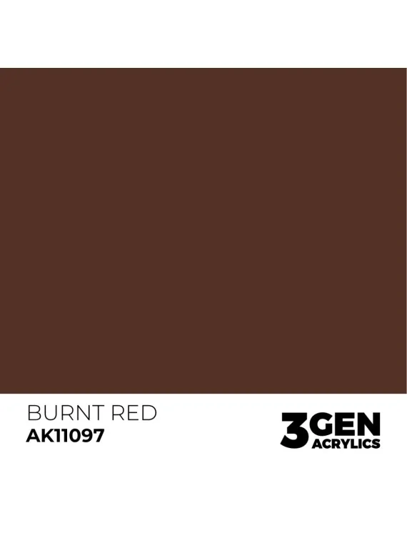 Burnt Red 3 Gen 17 ml (AK11097) de AK Interactive en 3rd Gen | La Cueva Roja