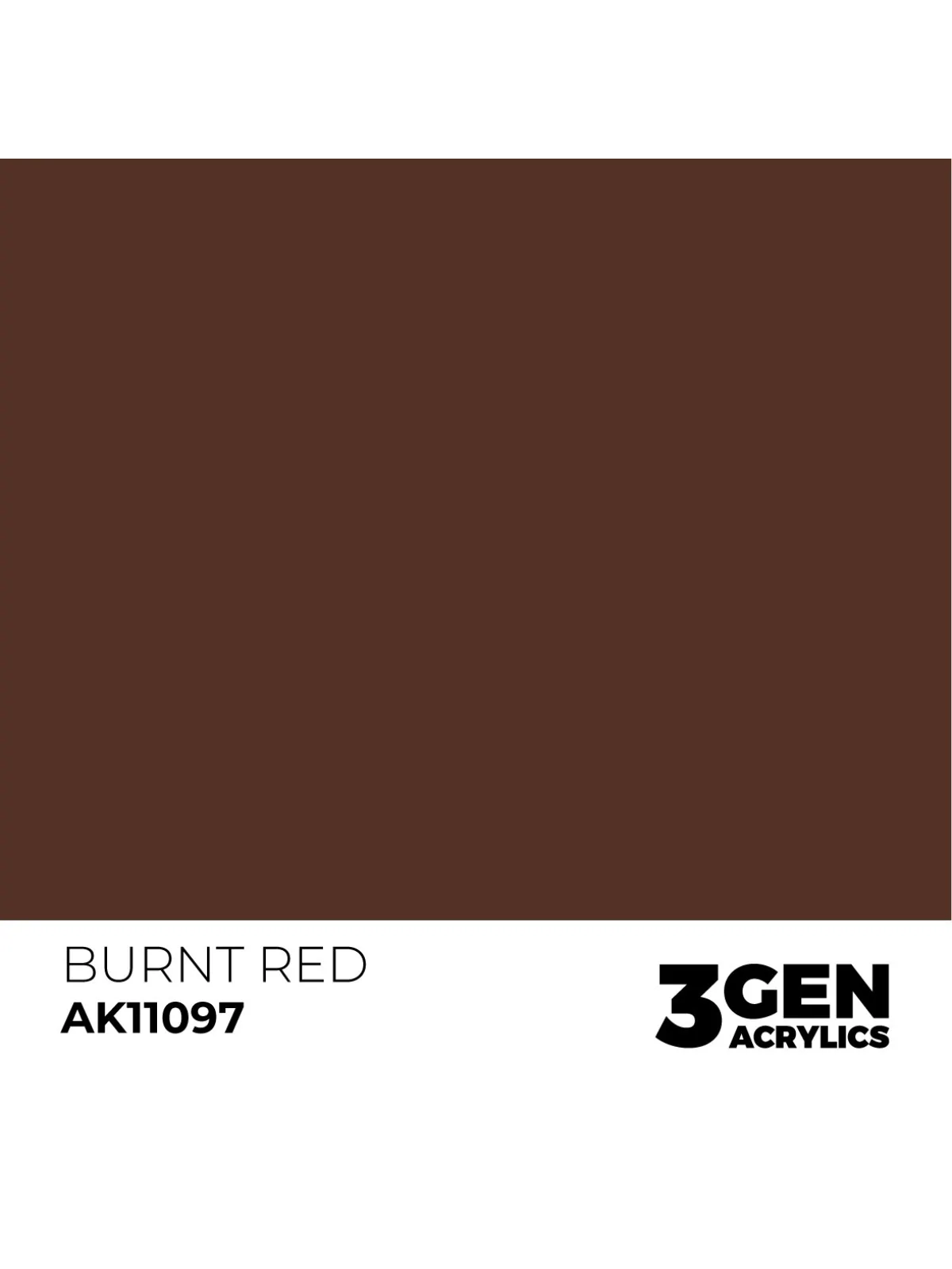 Burnt Red 3 Gen 17 ml (AK11097) de AK Interactive en 3rd Gen | La Cueva Roja