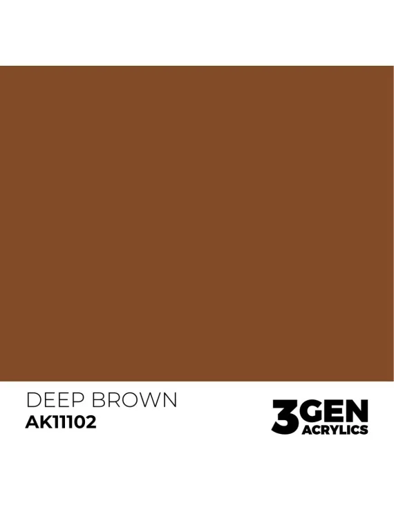 Deep Brown 3 Gen 17 ml (AK11102) de AK Interactive en 3rd Gen | La Cueva Roja