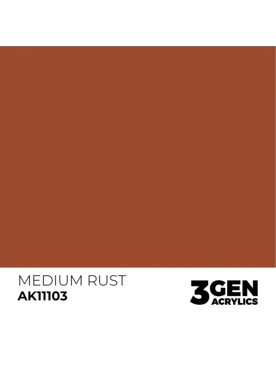 Medium Rust 3 Gen 17 ml (AK11103) de AK Interactive en 3rd Gen | La Cueva Roja