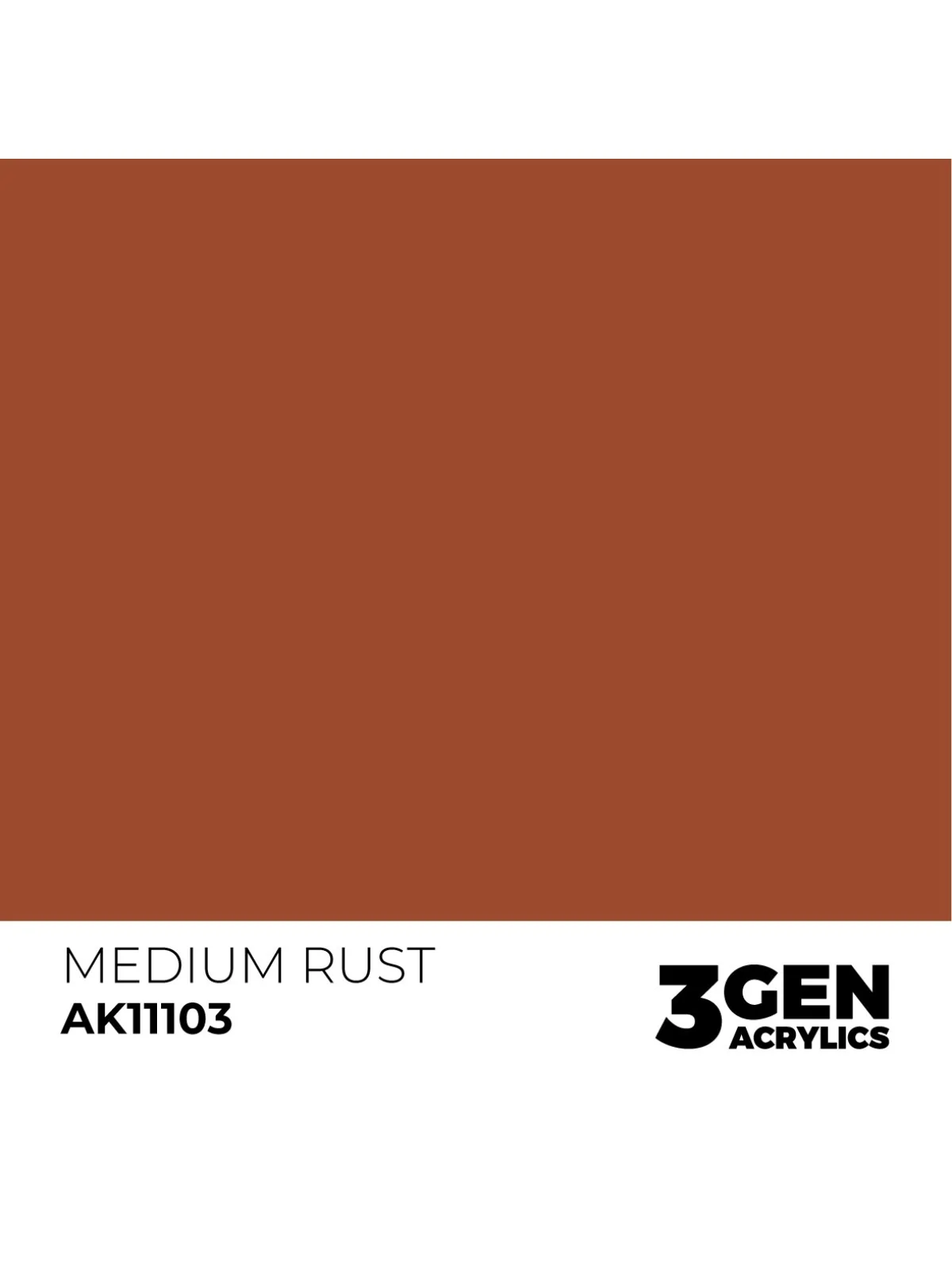 Medium Rust 3 Gen 17 ml (AK11103) de AK Interactive en 3rd Gen | La Cueva Roja