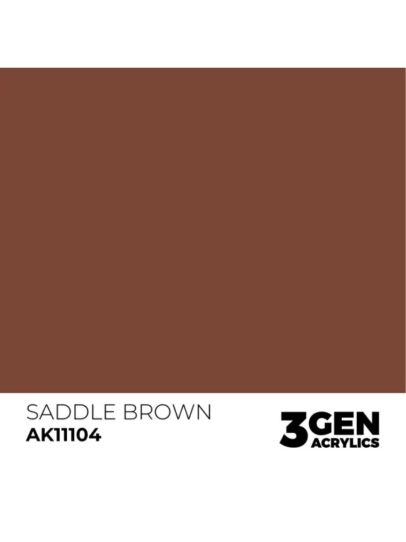 Saddle Brown 3 Gen 17 ml (AK11104) de AK Interactive en 3rd Gen | La Cueva Roja