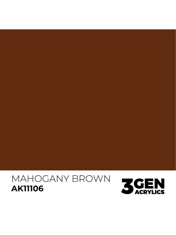 Mahogany Brown 3 Gen 17 ml (AK11106) de AK Interactive en 3rd Gen | La Cueva Roja