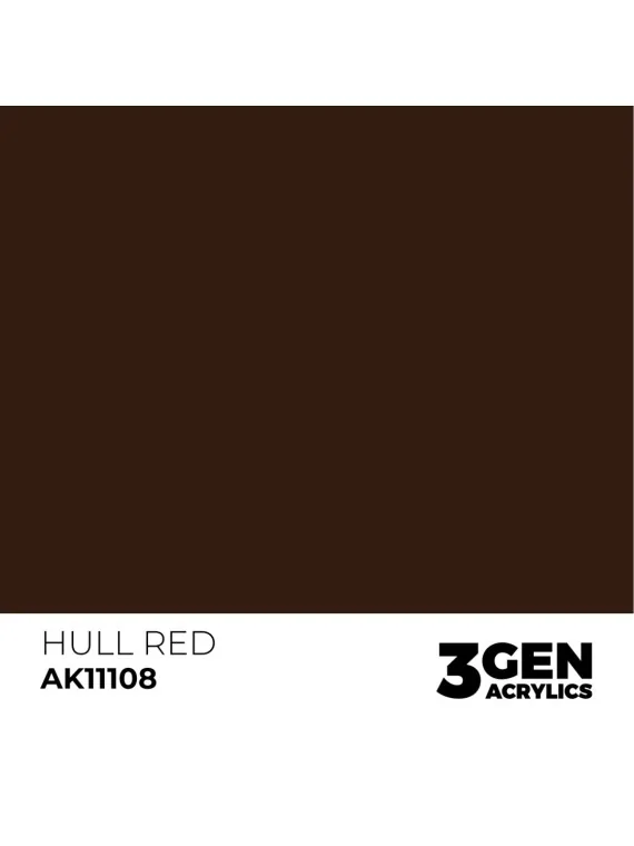 Hull Red 3 Gen 17 ml (AK11108) de AK Interactive en 3rd Gen | La Cueva Roja