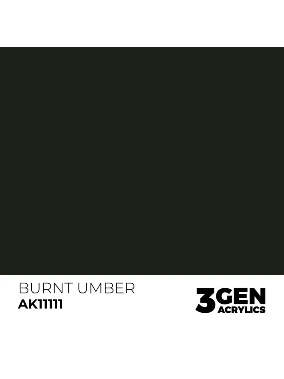 Burnt Umber 3 Gen 17 ml (AK11111) de AK Interactive en 3rd Gen | La Cueva Roja