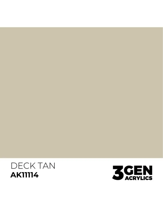 Deck Tan 3 Gen 17 ml (AK11114) de AK Interactive en 3rd Gen | La Cueva Roja