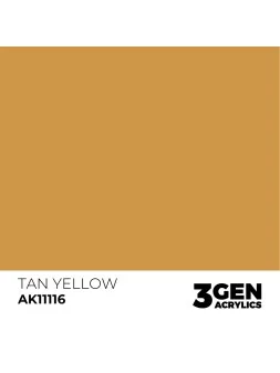 Tan Yellow 3 Gen 17 ml (AK11116) de AK Interactive en 3rd Gen | La Cueva Roja