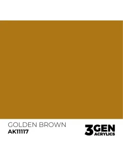 Golden Brown 3 Gen 17 ml (AK11117) de AK Interactive en 3rd Gen | La Cueva Roja