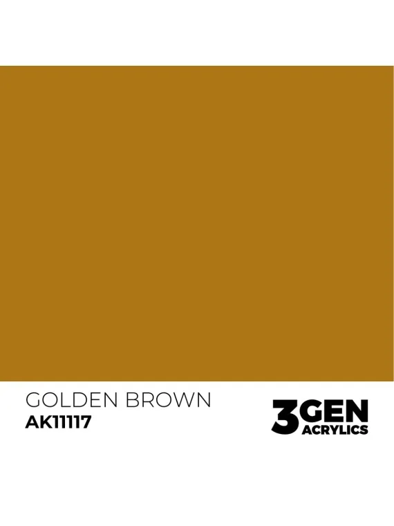 Golden Brown 3 Gen 17 ml (AK11117) de AK Interactive en 3rd Gen | La Cueva Roja