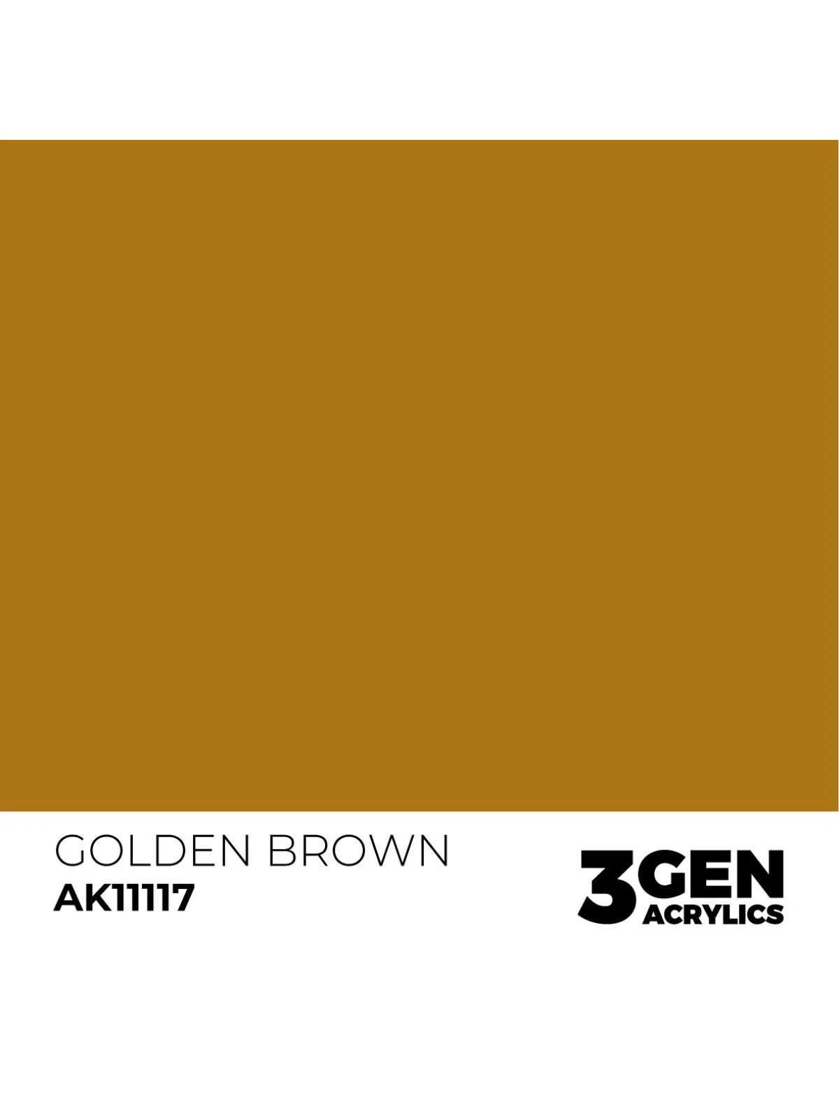 Golden Brown 3 Gen 17 ml (AK11117) de AK Interactive en 3rd Gen | La Cueva Roja
