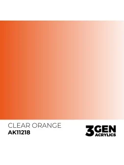 Clear Orange 3 Gen 17 ml (AK11218) de AK Interactive en 3rd Gen | La Cueva Roja