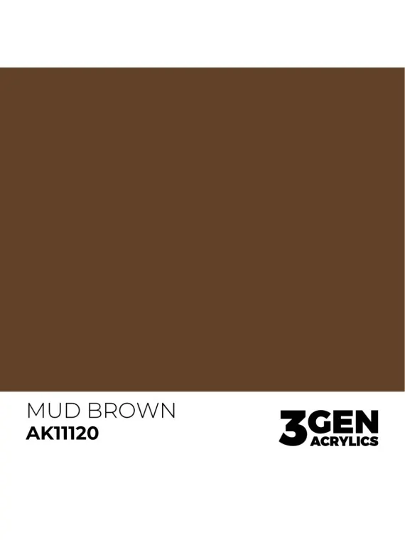Mud Brown 3 Gen 17 ml (AK11120) de AK Interactive en 3rd Gen | La Cueva Roja