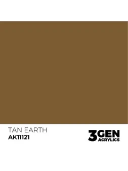 Tan Earth 3 Gen 17 ml (AK11121) de AK Interactive en 3rd Gen | La Cueva Roja