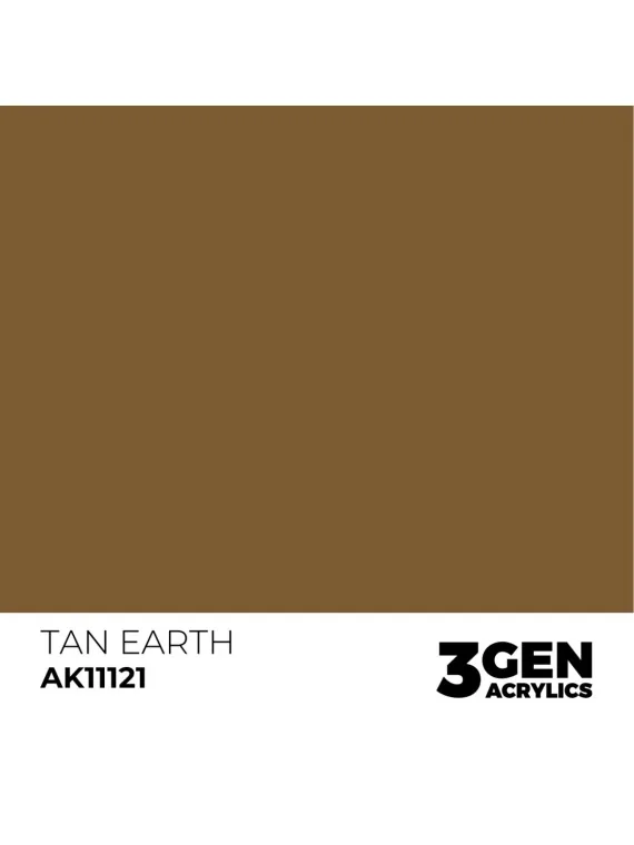 Tan Earth 3 Gen 17 ml (AK11121) de AK Interactive en 3rd Gen | La Cueva Roja